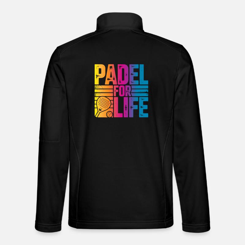 Padel for life - Unisex Softshelljacke - Schwarz