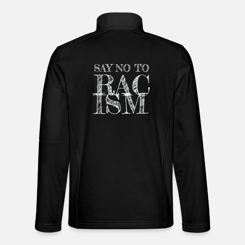 Dì No al Razzismo - Giacca softshell unisex - nero