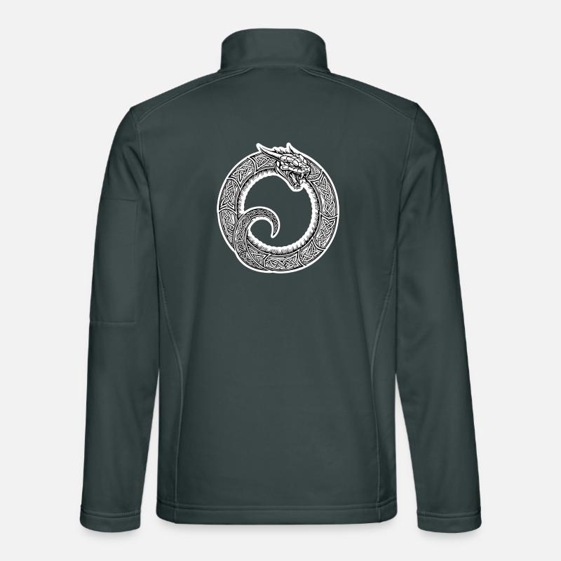 Jörmungand Serpent de Midgard Ouroboros Viking Unisex Softshell Jacket