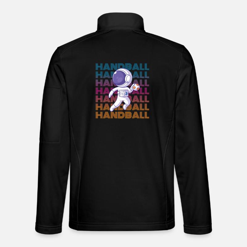 Handball Astronaut - Unisex Softshelljacke - Schwarz
