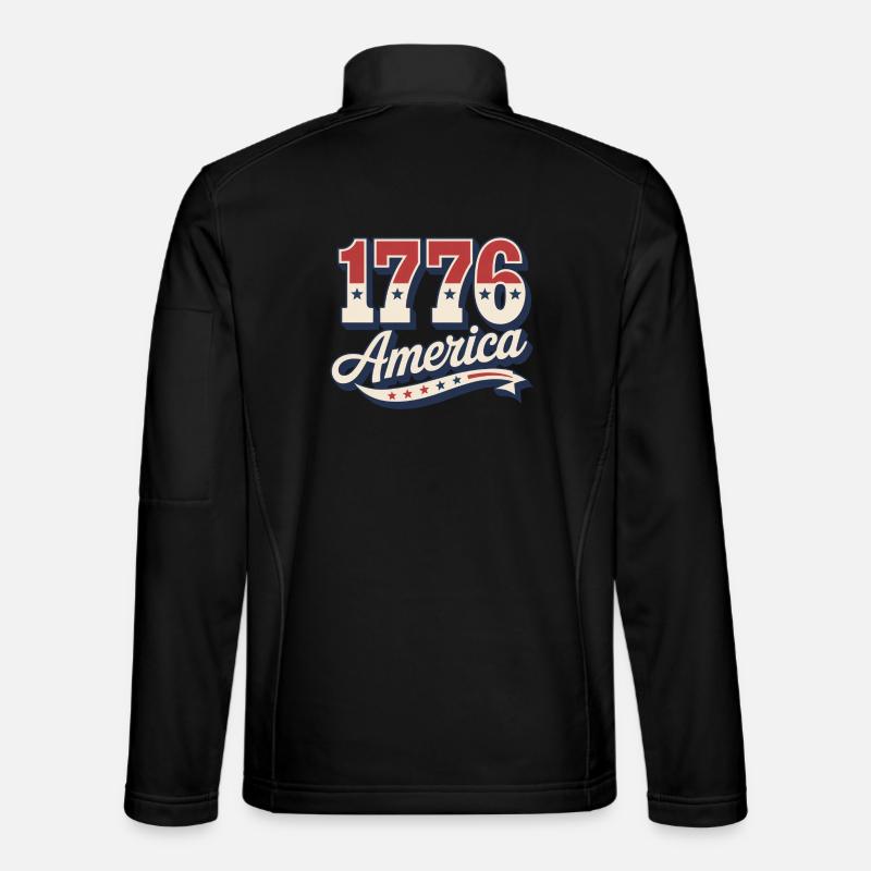1776 America - Unisex Softshell Jacket - black