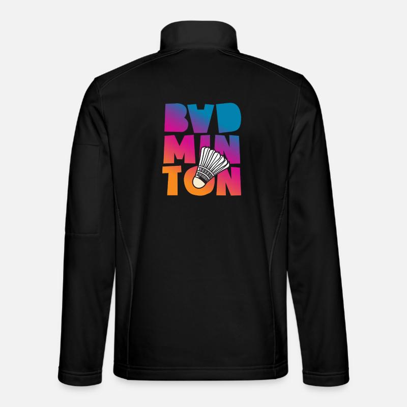Badminton - Unisex Softshell Jacket - black