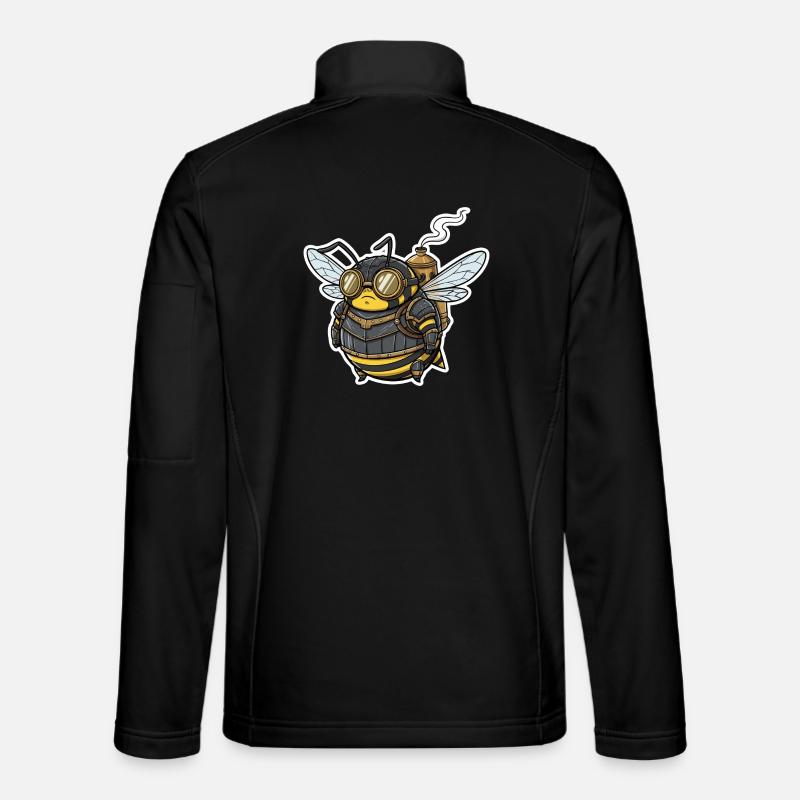 Abeille Ouvrière Steampunk Blindée Goggles - Veste en tissu softshell Unisexe - noir