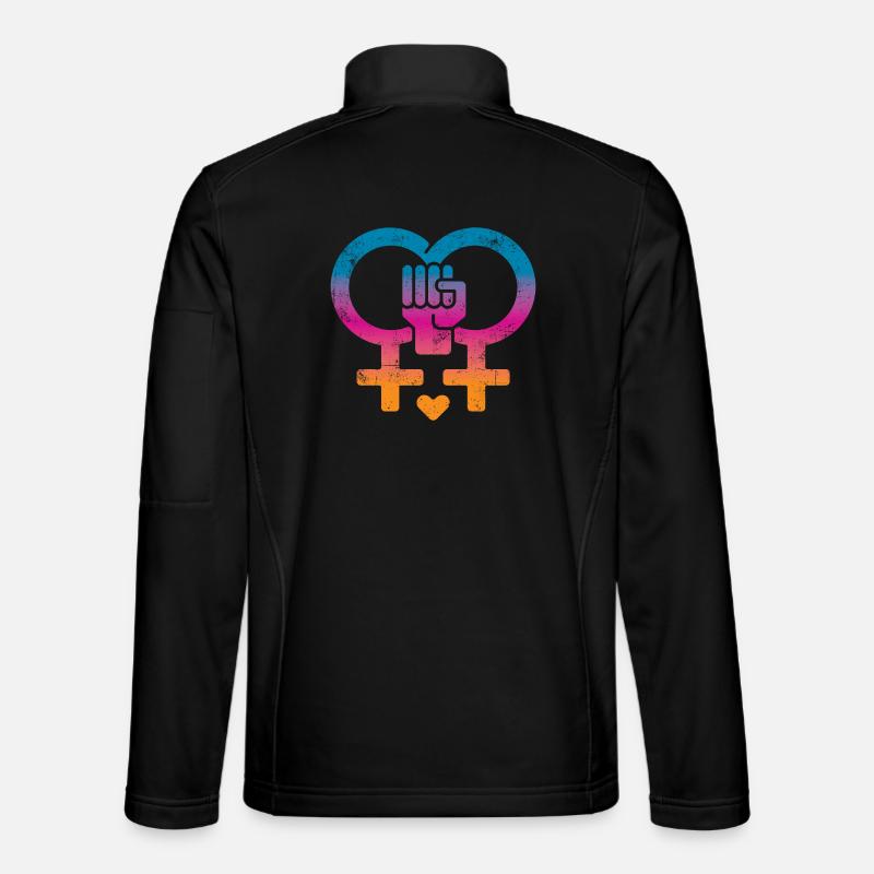 Frauenrechte Frauenpower - Unisex Softshelljacke - Schwarz