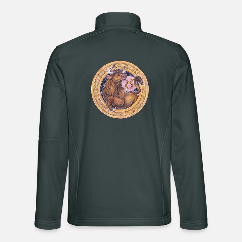 Zodiac Sign Sternzeichen Stier Taurus Geschenk Unisex Softshelljacke