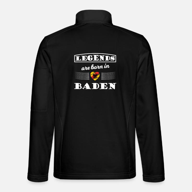 Legends born in Baden - Unisex Softshell Jacket - black