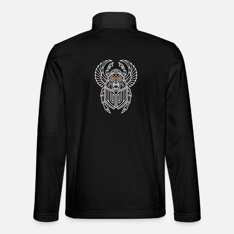 Egyptian Scarab Wing Divine Totem - Unisex Softshell Jacket - black