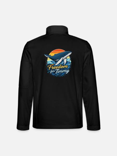 Freedom for Timmy - Sundowner - Unisex Softshell Jacket - black - Back