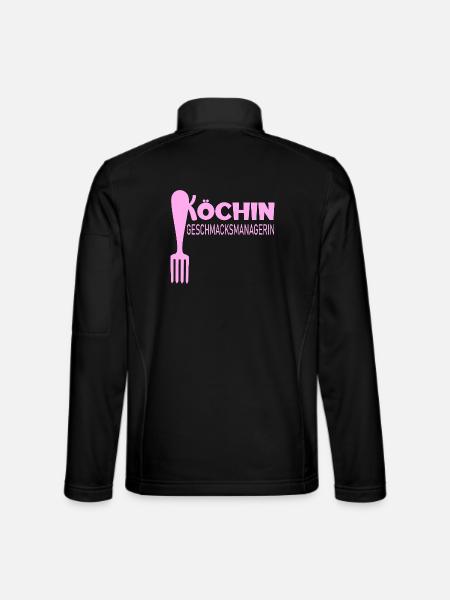 Geschmacksmanagerin Mama Köchin - Unisex Softshelljacke - Schwarz