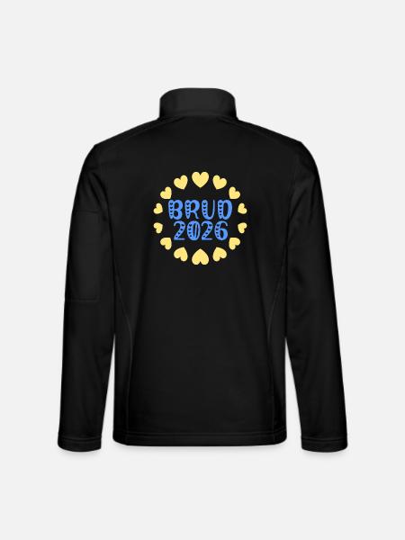Swedish Wedding Bride - Bride 2026 - Unisex Softshell Jacket - black