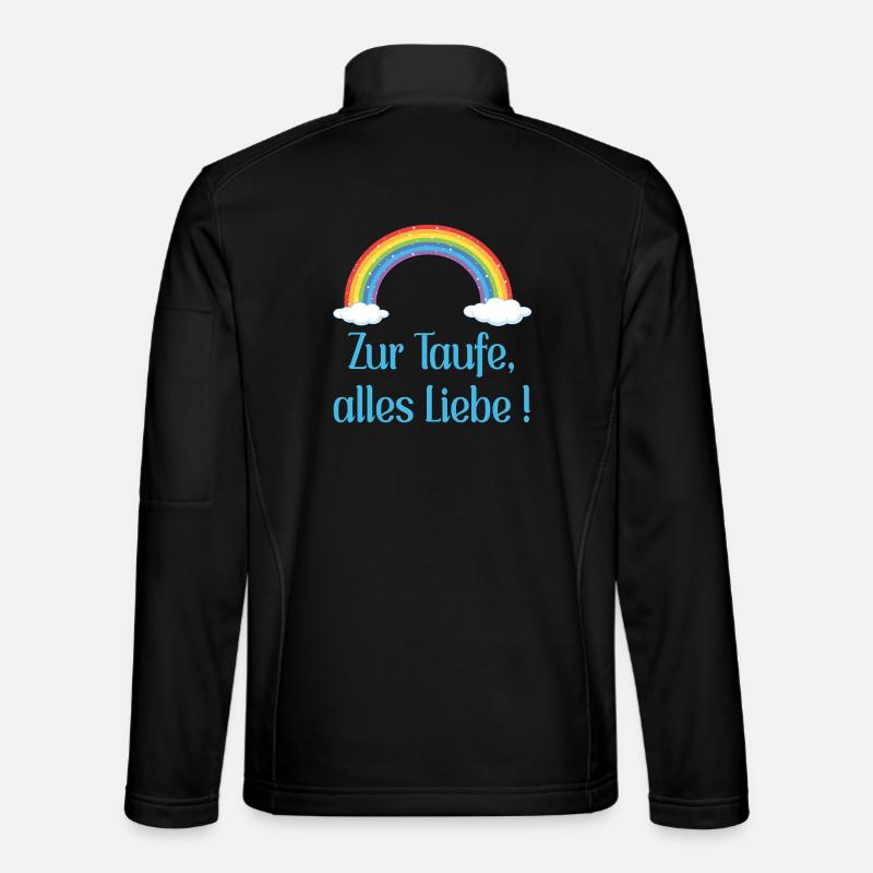 Baby Taufe Glückwünsche - Unisex Softshelljacke - Schwarz