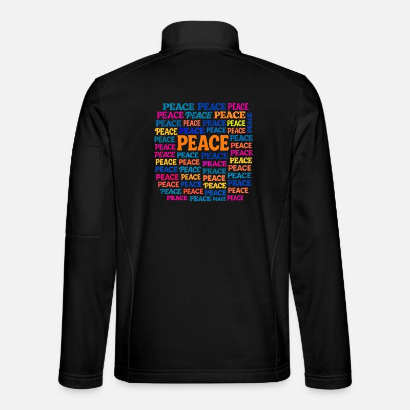 Peace - Unisex Softshell Jacket - black