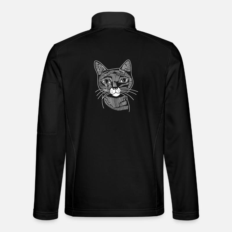 Chat - Veste en tissu softshell Unisexe - noir