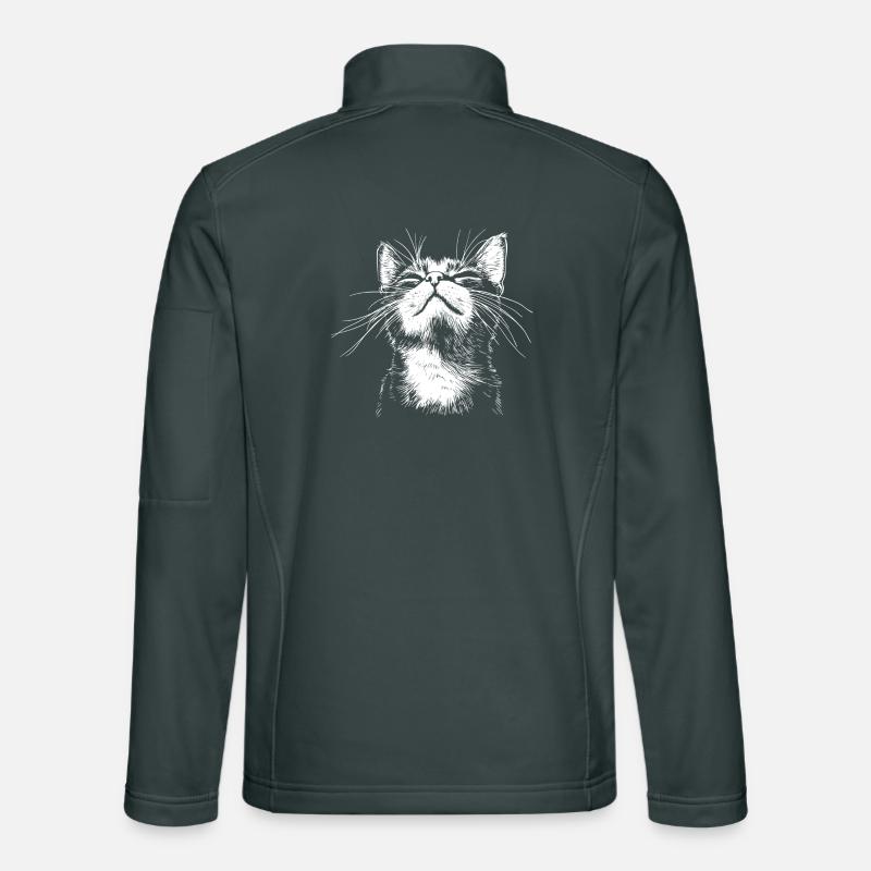 Drôle de Chat Veste en tissu softshell Unisexe