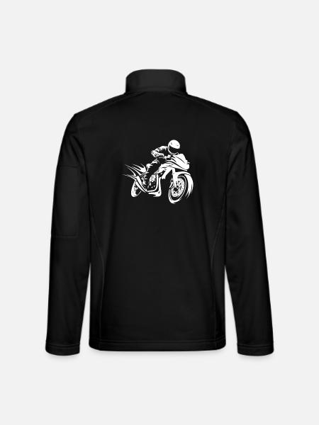 Motorrad Motorradfaher - Unisex Softshelljacke - Schwarz