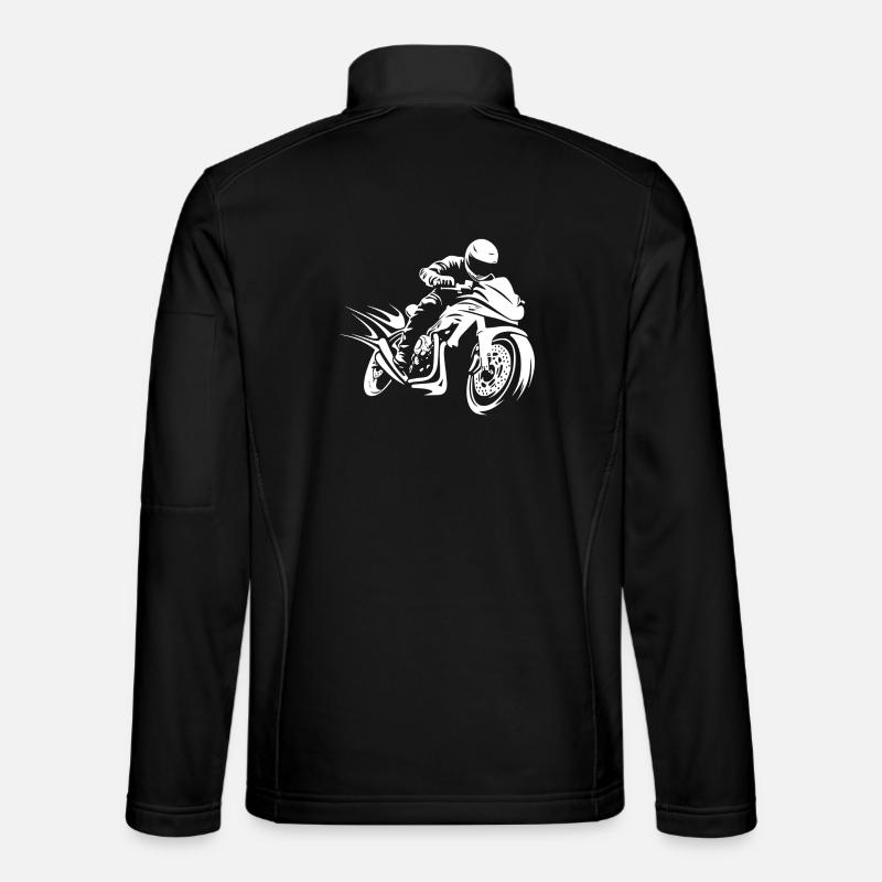 Motorcycle Motorcycle Rider - Unisex Softshell Jacket - black