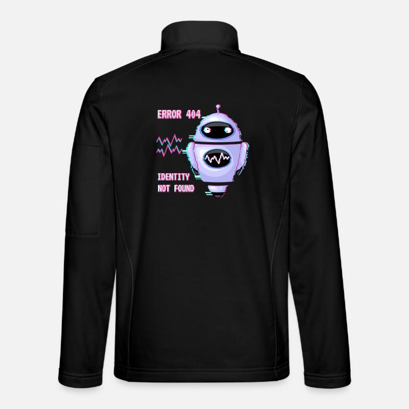 ERROR 404: Identity Not Found - Unisex Softshell Jacket - black