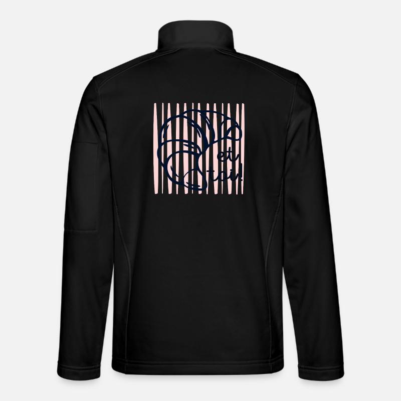 Croissant et toi - Veste en tissu softshell Unisexe - noir
