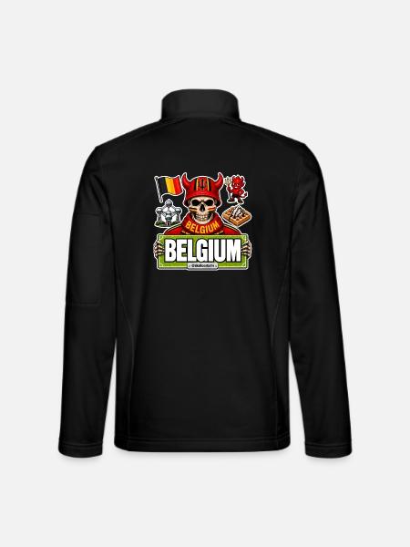SkullCostume World Edition: Belgium - Unisex Softshell Jacket - black