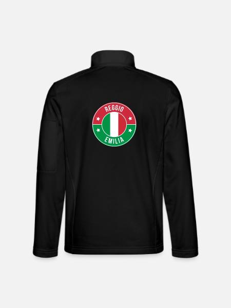 Reggio Emilia Roundel Flag - Unisex Softshell Jacket - black