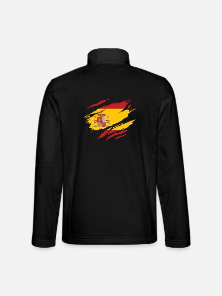 Espagne drapeau espagnol - Veste en tissu softshell Unisexe - noir