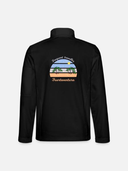 Frequent Traveler Fuerteventura Retro - Unisex Softshell Jacket - black