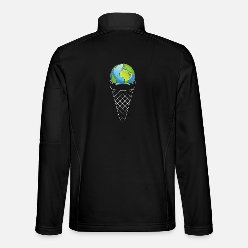 Eis vom Planeten Erde - Unisex Softshelljacke - Schwarz
