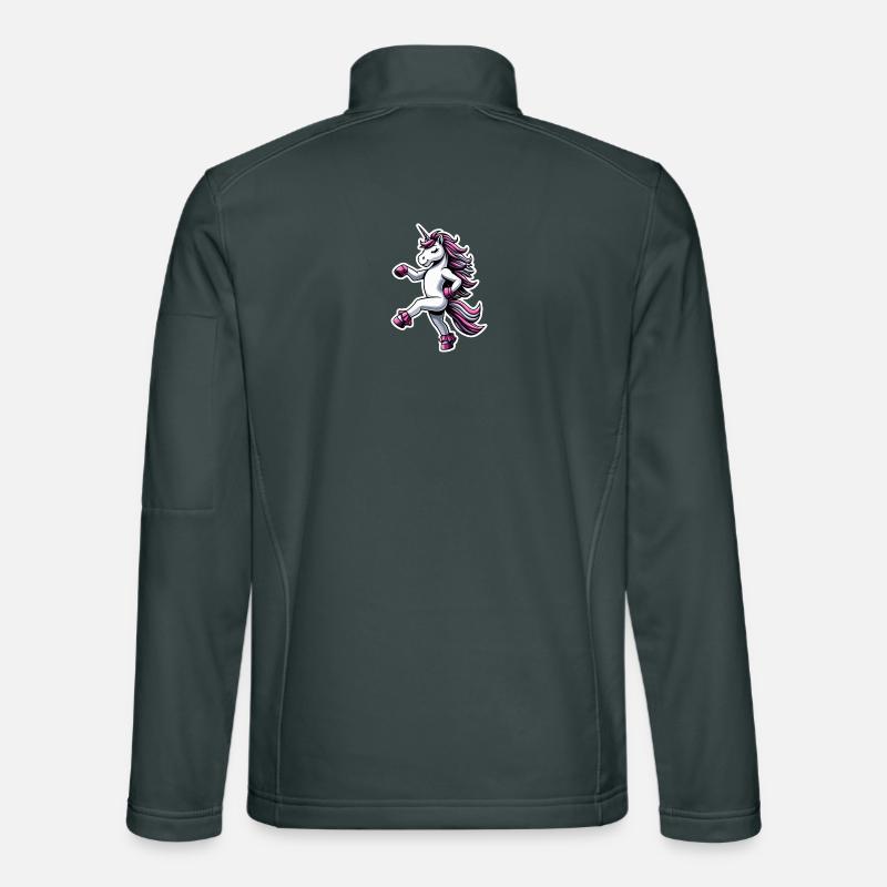 Einhorn Tanz rosa Unisex Softshelljacke