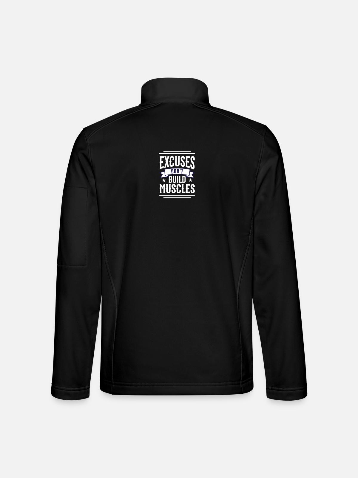 Don't excuse - Unisex Softshell Jacket - black - Back