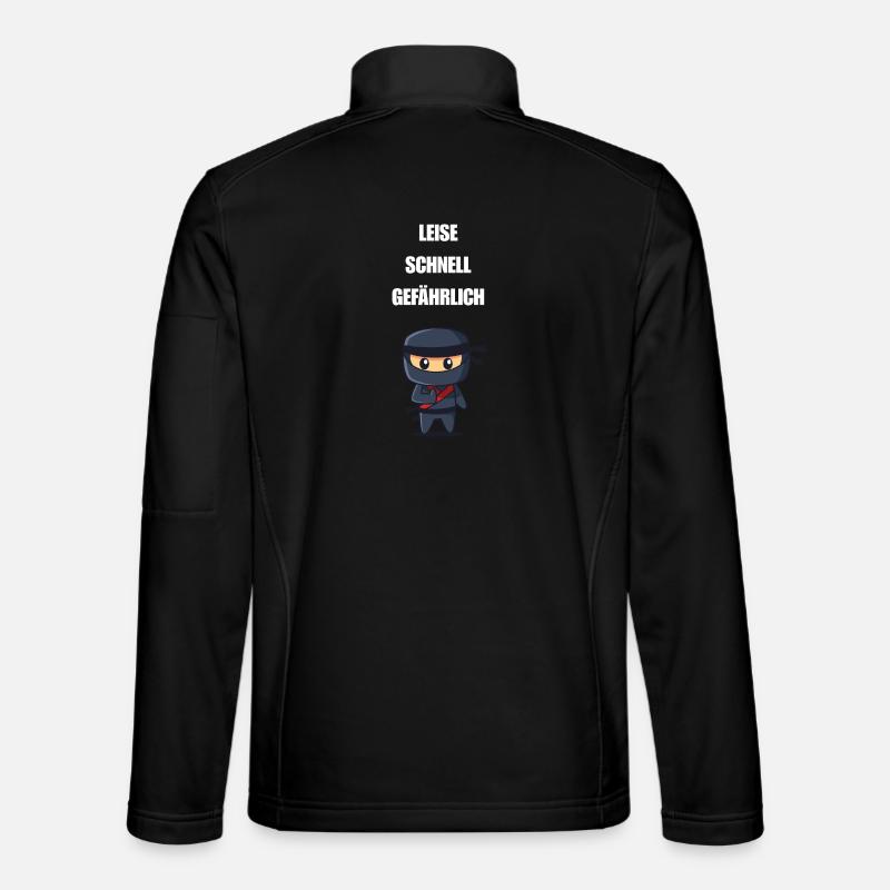 Leise Schnell Gefährlich Ninja - Unisex Softshelljacke - Schwarz
