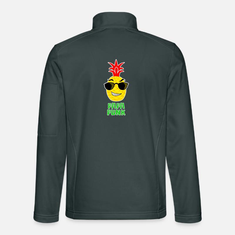 Papa Punk Pineapple Unisex Softshell Jacket