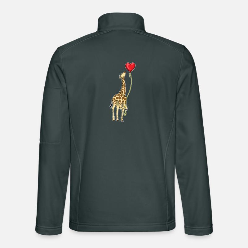 Giraffe Luftballon Unisex Softshelljacke