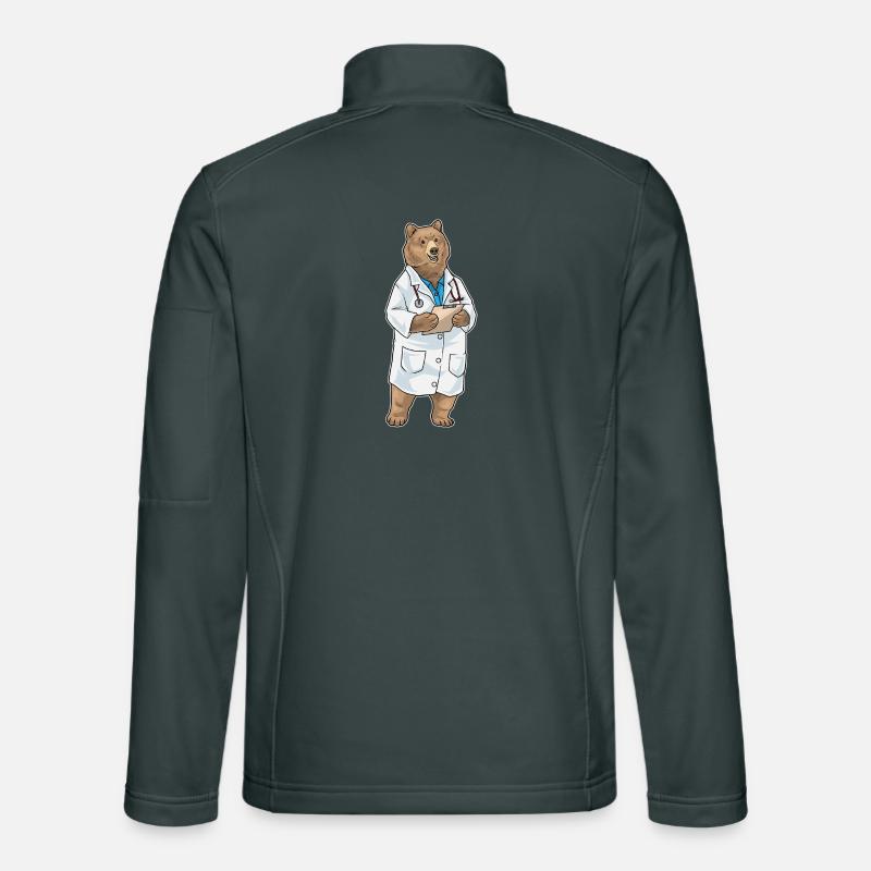 Stéthoscope Bear Doctor Veste en tissu softshell Unisexe