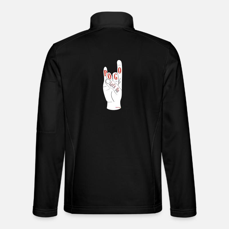 Auf geht's Pogo - Unisex Softshelljacke - Schwarz