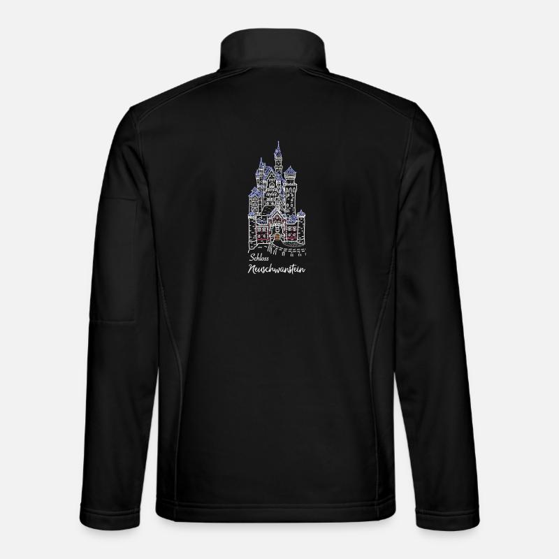 Neuschwanstein Castle, Bavaria, Germany - Unisex Softshell Jacket - black
