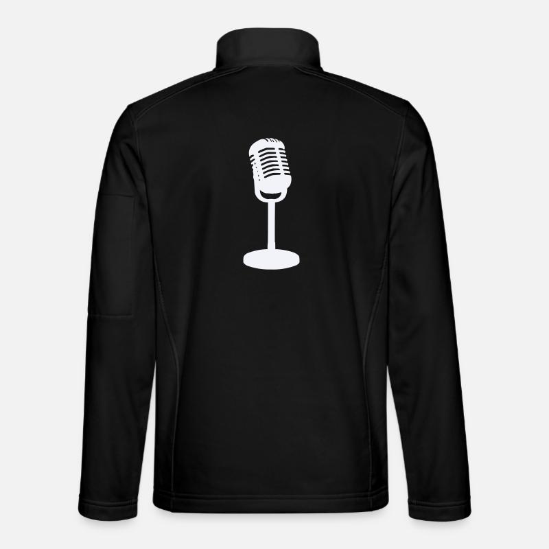 Microphone - Veste en tissu softshell Unisexe - noir