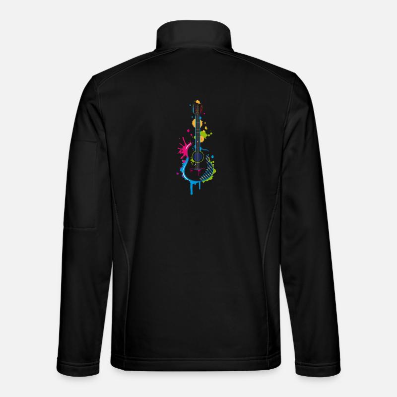 Graffiti Gitarre Unisex Softshelljacke