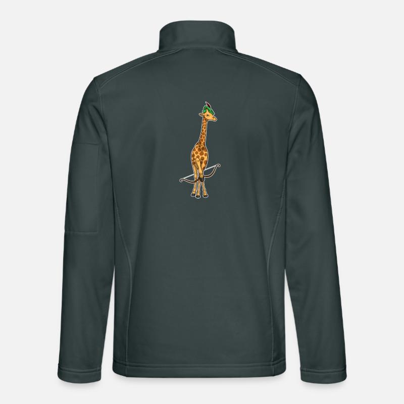 Giraffe Bogenschütze Bogen Unisex Softshelljacke