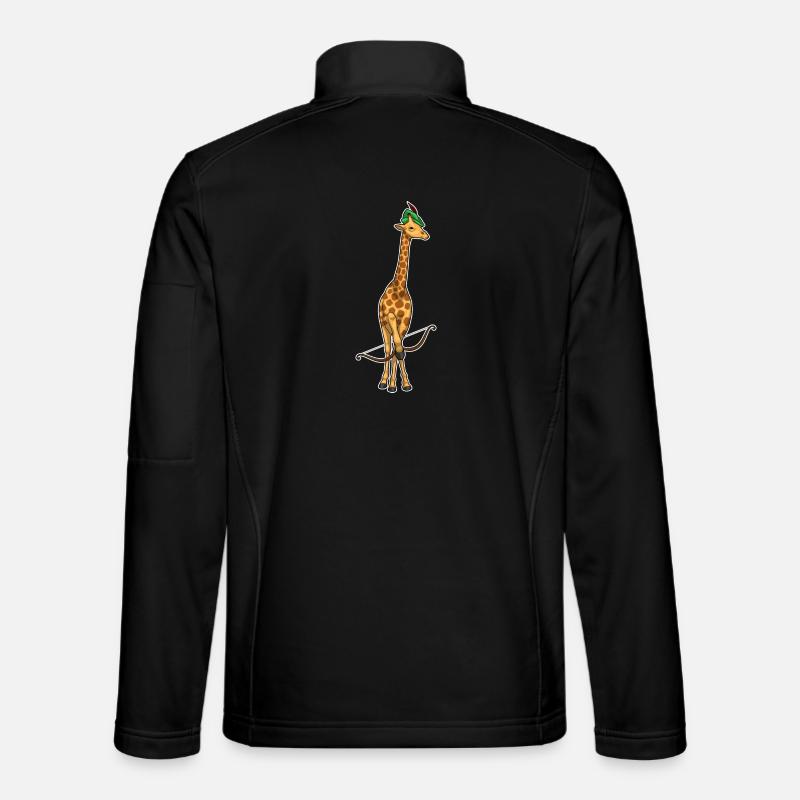 Arc de girafe Archer - Veste en tissu softshell Unisexe - noir