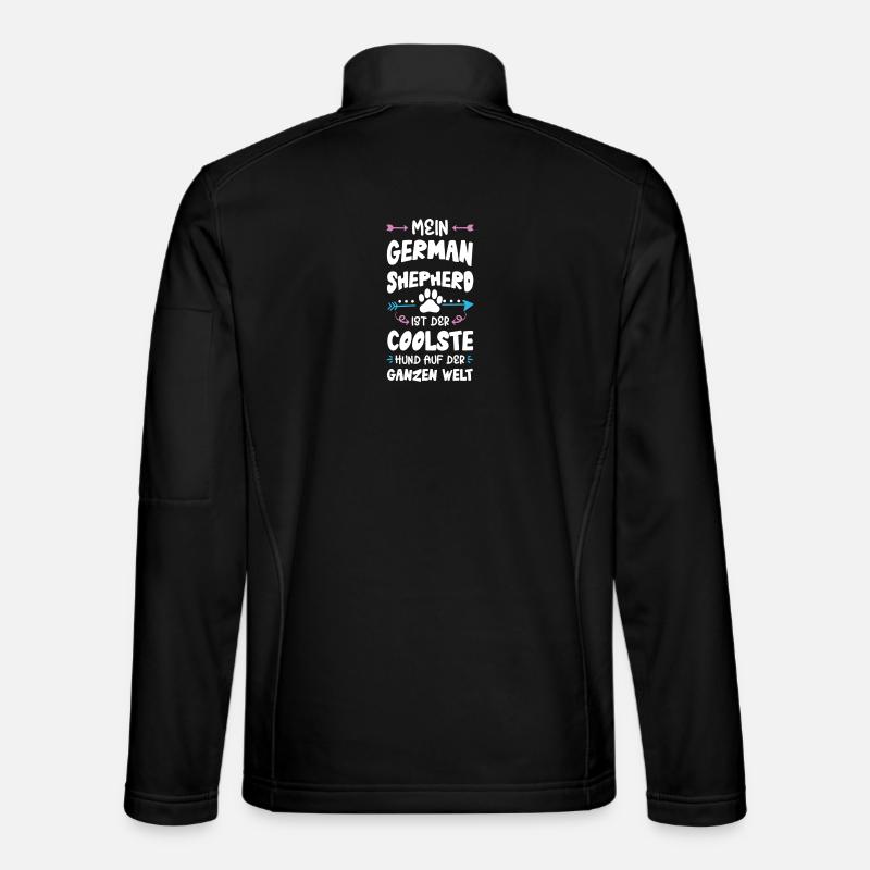 deutscher schäferhund hund spruch - Unisex Softshelljacke - Schwarz