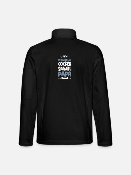 Official Cocker Spaniel Dad - Unisex Softshell Jacket - black