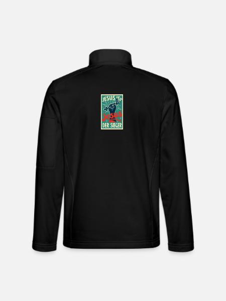 Jesus ist der Sieger  - Unisex Softshelljacke - Schwarz