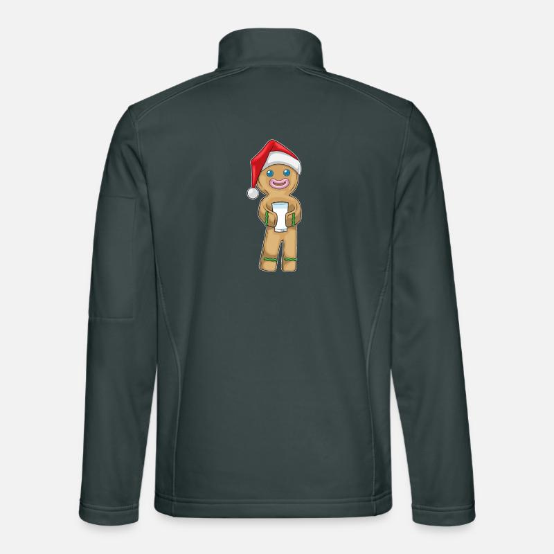 Lebkuchenmann Weihnachten Milch Unisex Softshelljacke