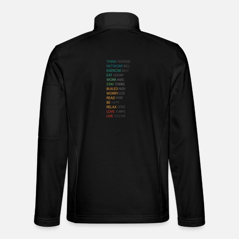 POSITIV DENKEN - Unisex Softshelljacke - Schwarz