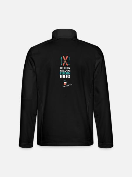 Après-ski - I'm only here to party - Unisex Softshell Jacket - black