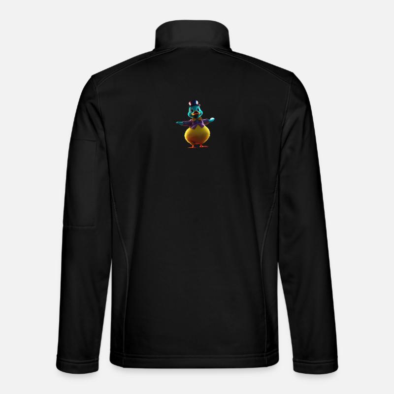 Zauber Ente - Unisex Softshelljacke - Schwarz