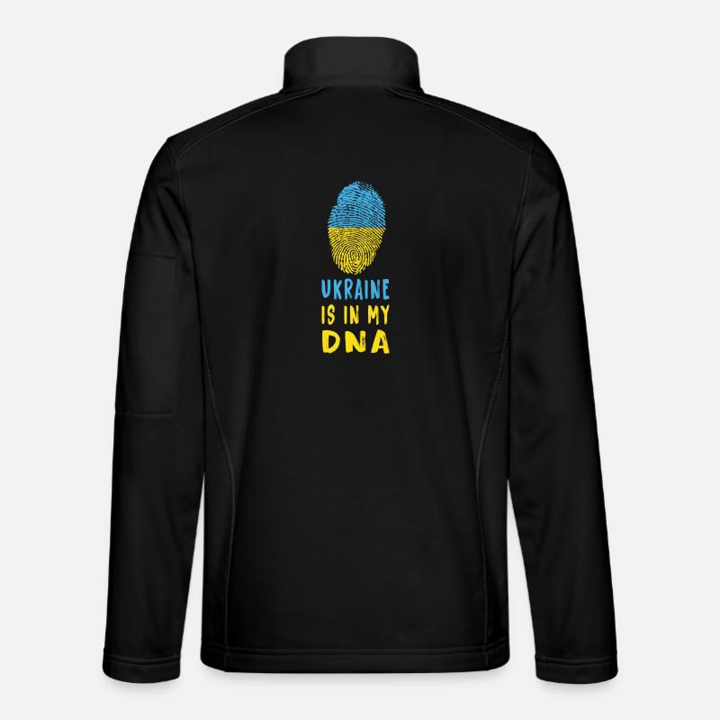 L'Ukraine est dans mon ADN/idée cadeau Veste en tissu softshell Unisexe