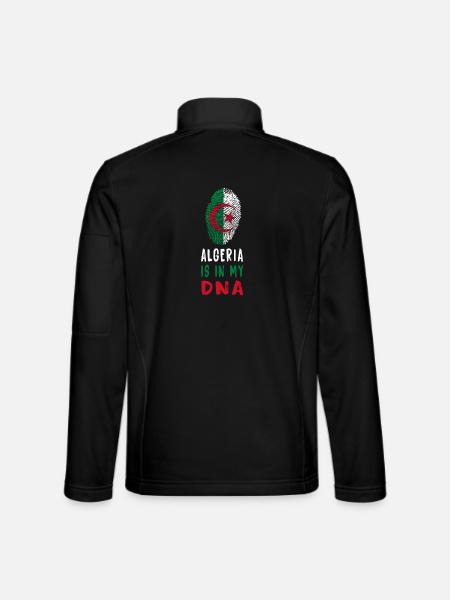 L'Algérie est dans mon idée de conception/cadeau - Veste en tissu softshell Unisexe - noir - Dos