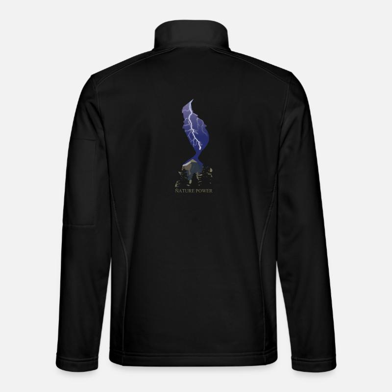 Blitze die Kraft der Natur Unisex Softshelljacke