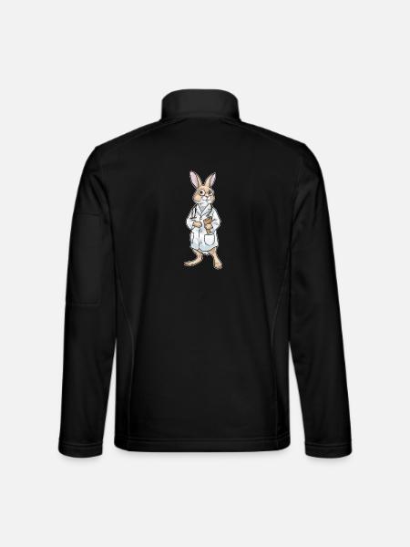Bunny Doctor Stethoscope - Unisex Softshell Jacket - black